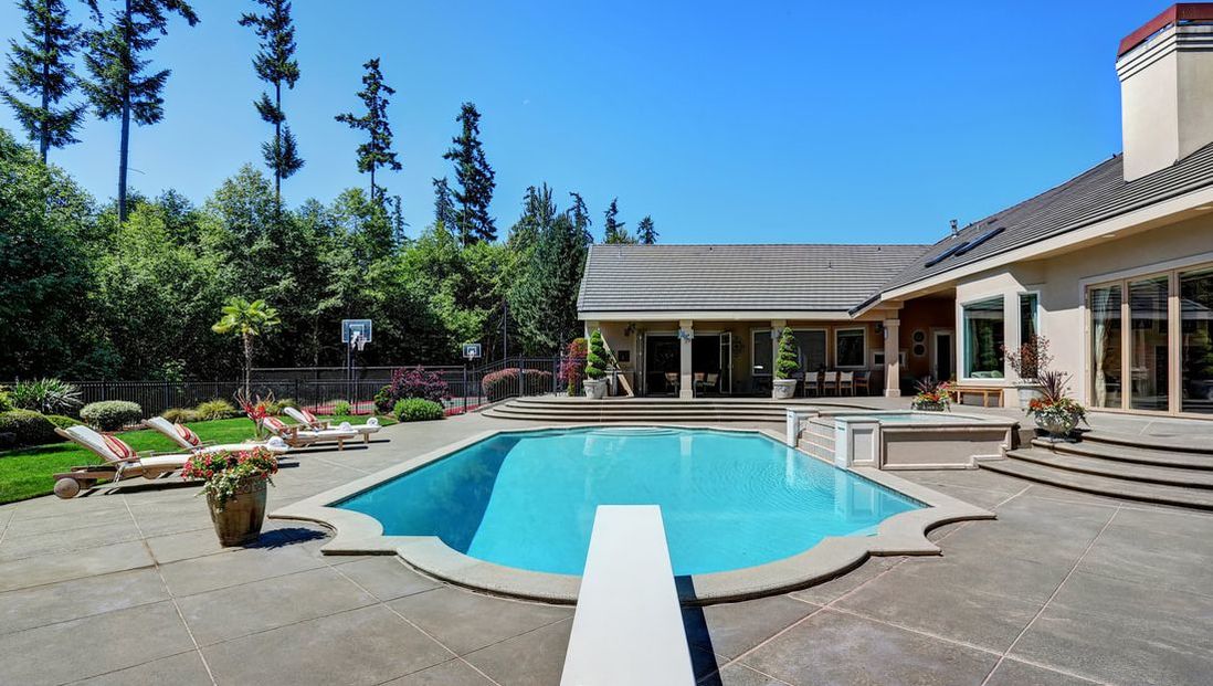 Residential in-ground pool